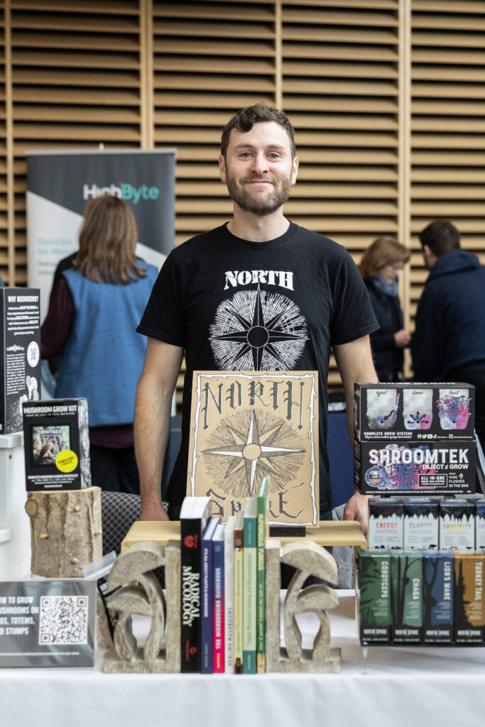 Northspore table at MTI 25th anniversary event