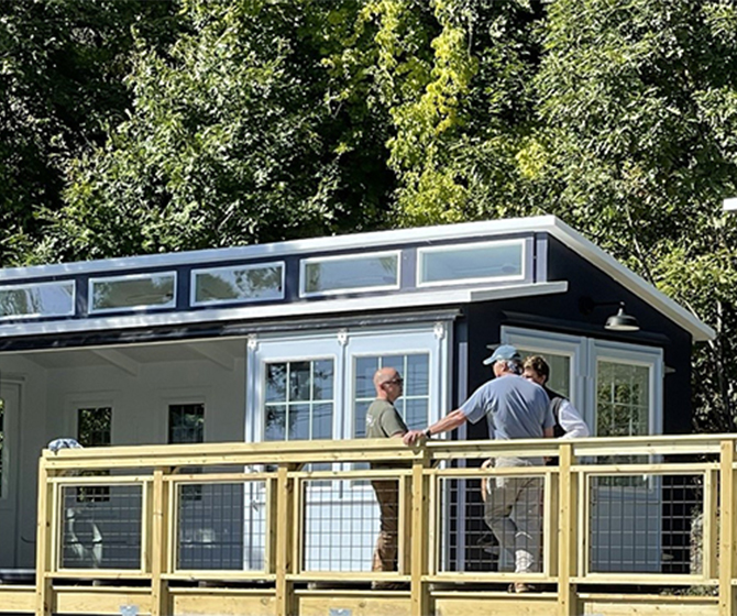 house built with Acadian Composite Materials