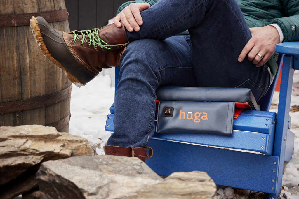Huga Heat Rechargeable Seat Warmers in use