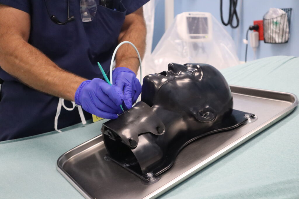 SimKit simulation kit with doctor practicing procedure