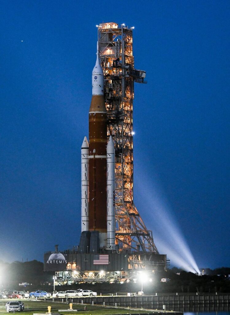 Rocket preparing for launch