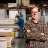 Man on manufacturing floor
