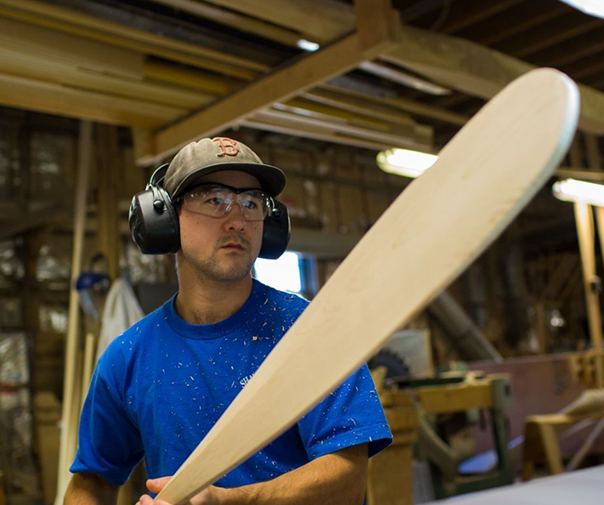 Shaw & Tenney oar making